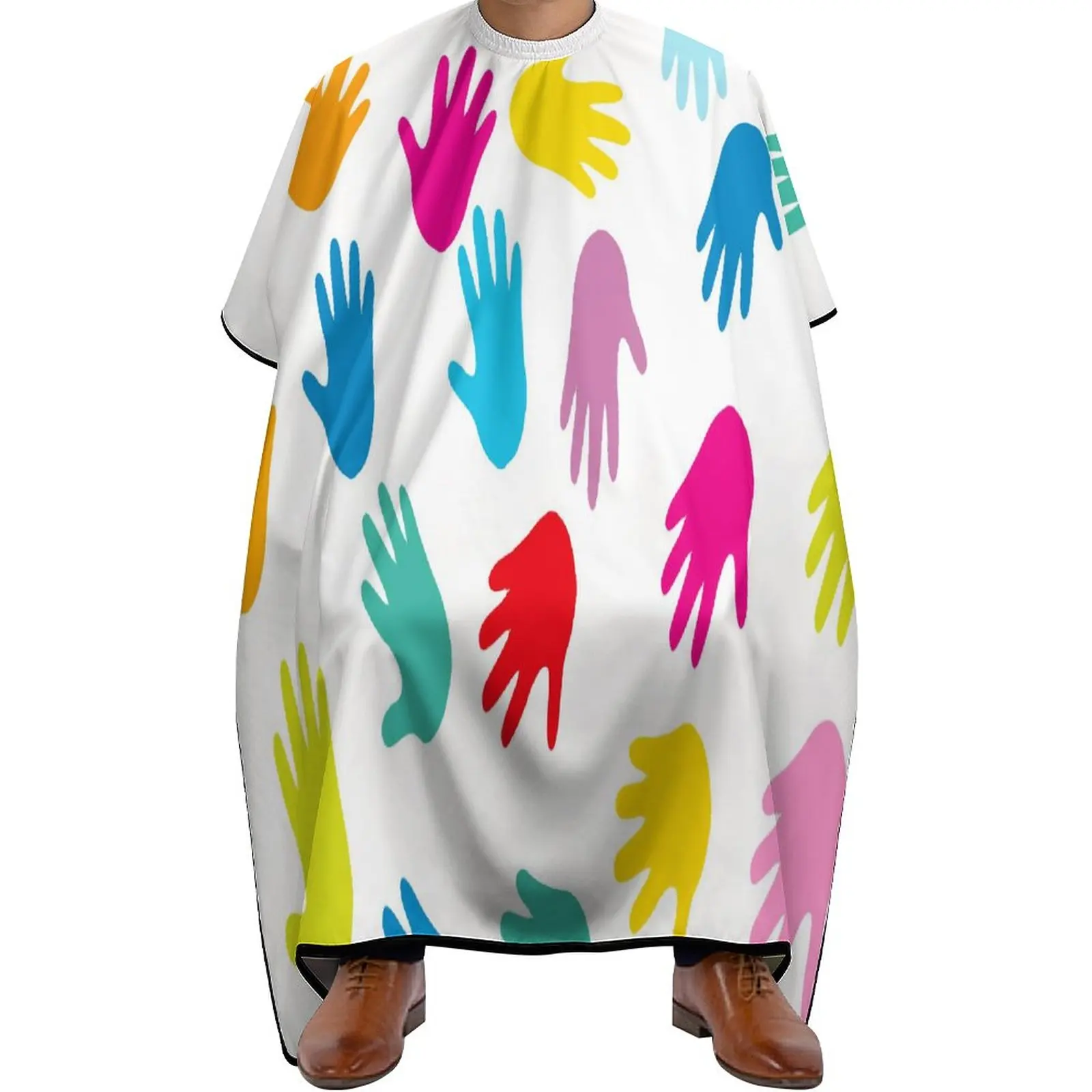 Профессиональная парикмахерская накидка из полиэстера накидка для салона стрижки волос водонепроницаемый и устойчивый к пятнам фартук дл... 
Профессиональная парикмахерская накидка из полиэстера накидка для салона стрижки волос водонепроницаемый и устойчивый к пятнам фартук дл...