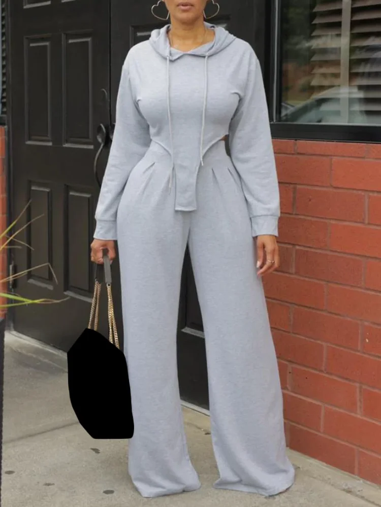 Повседневный Спортивный костюм WUHE, женская модная Толстовка с длинным рукавом, укороченный топ неправильной формы + брюки с широкими штанинами, комплект из двух предметов, Осенние костюмы
Повседневный Спортивный костюм WUHE, женская модная Толстовка с длинным рукавом, укороченный топ неправильной формы + брюки с широкими штанинами, комплект из двух предметов, Осенние костюмы