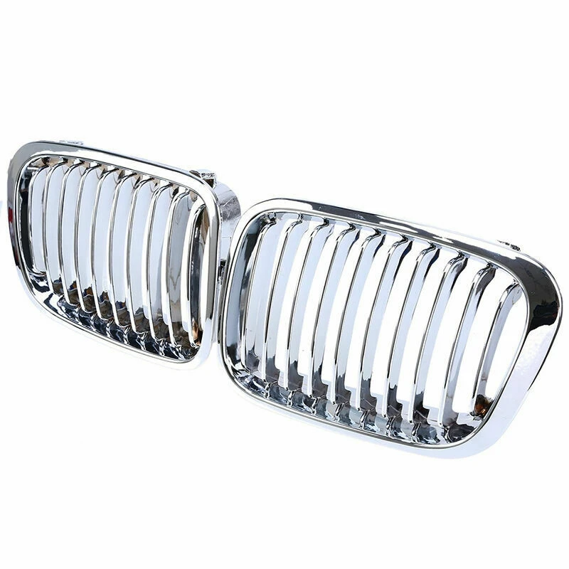 2X Chrome Front Hood Kidney Grille Grill for BMW 1998-2001 E46 320I 323I 325I 328I 330I 4-Door Sedan
2X Chrome Front Hood Kidney Grille Grill for BMW 1998-2001 E46 320I 323I 325I 328I 330I 4-Door Sedan