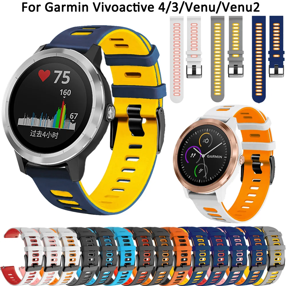 Ремешок силиконовый 20 22 мм для Garmin Vivoactive 4 3 3t HR benz 2 SQ Forerunner 245 645, сменные браслеты для смарт-часов с музыкой
Ремешок силиконовый 20 22 мм для Garmin Vivoactive 4 3 3t HR benz 2 SQ Forerunner 245 645, сменные браслеты для смарт-часов с музыкой
