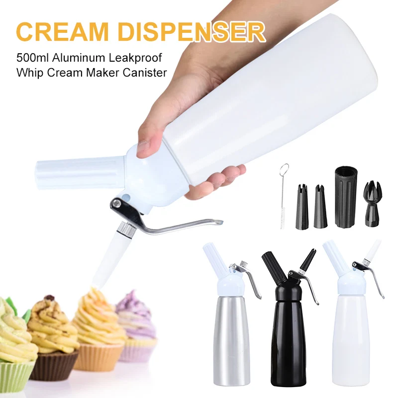 500ml Aluminium Whipped Cream Dispenser Kitchen Cream Whipper Dessert Tools with Nozzles Dropper Dropshipping New
500ml Aluminium Whipped Cream Dispenser Kitchen Cream Whipper Dessert Tools with Nozzles Dropper Dropshipping New