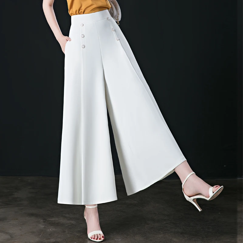 Vintage Wide Leg Pants Women Elastic Waist Button Ankle-Length Pants Oversized Loose Spring Mom Pant Stretch Trousers Skirt 5XL
Vintage Wide Leg Pants Women Elastic Waist Button Ankle-Length Pants Oversized Loose Spring Mom Pant Stretch Trousers Skirt 5XL