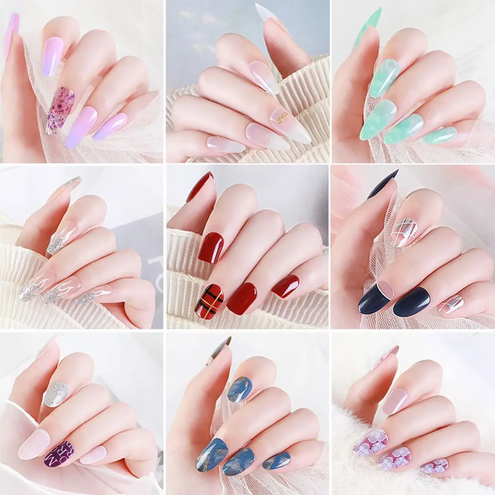 24PCS Acrylic Stick On Nails Reusable Nails Art Press on Nails Fake Nails False Nail Tips Full Cover
24PCS Acrylic Stick On Nails Reusable Nails Art Press on Nails Fake Nails False Nail Tips Full Cover