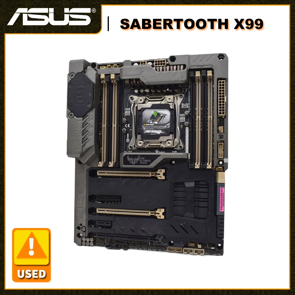 ASUS SABERTOOTH X99 LGA 2011-3 Motherboard Desktop Four Channel DDR4 64 GB SATA3 M.2 Intel X99 Motherboard XEON E5-2699 v3 CPU
ASUS SABERTOOTH X99 LGA 2011-3 Motherboard Desktop Four Channel DDR4 64 GB SATA3 M.2 Intel X99 Motherboard XEON E5-2699 v3 CPU