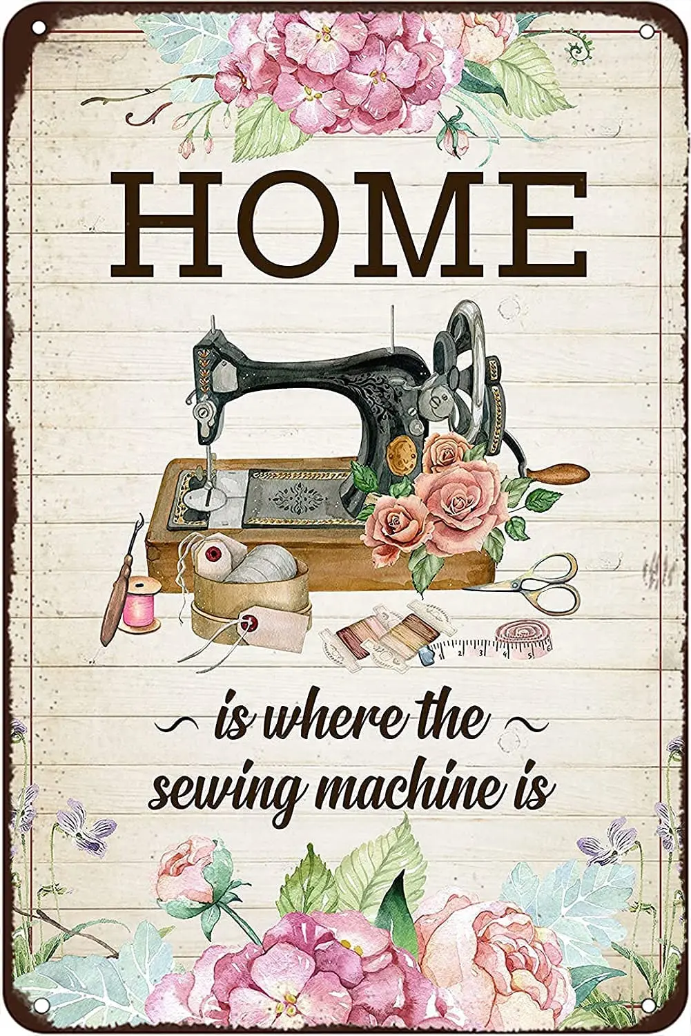1 Vintage Art Metal Vintage Tin Sign Sewing Room Home Is Where The Machine Retro Metal Signs,for Garage Family Bar Cafe Bathroom
1 Vintage Art Metal Vintage Tin Sign Sewing Room Home Is Where The Machine Retro Metal Signs,for Garage Family Bar Cafe Bathroom