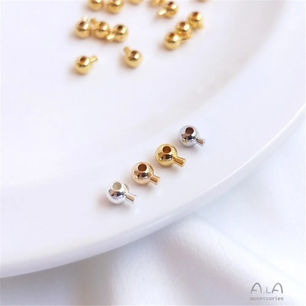 14K 18K Gold Round positioning bead positioning ball buckle DIY sterling silver bracelet necklace end buckle
14K 18K Gold Round positioning bead positioning ball buckle DIY sterling silver bracelet necklace end buckle