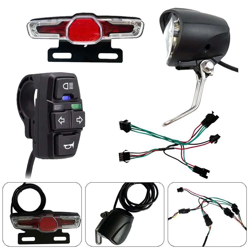 Headlight Kits Ebike Headlight Kits For E-bike Retrofit 36/48V 4 Pins PC+ABS 12V-80 1600mm 3 Pins High Quality
Headlight Kits Ebike Headlight Kits For E-bike Retrofit 36/48V 4 Pins PC+ABS 12V-80 1600mm 3 Pins High Quality