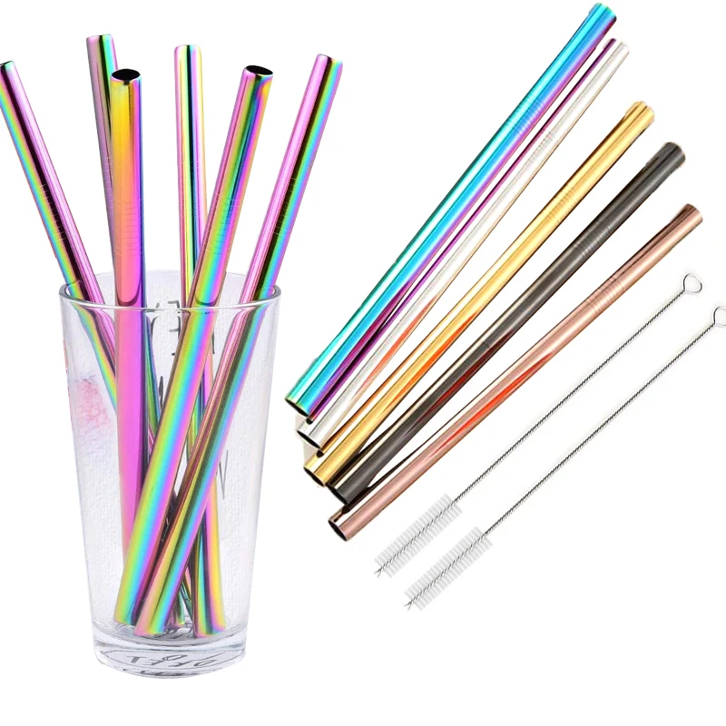 12x215mm Metal Straw 304 Stainless Steel Straws 8.5'' Reusable Drinking Straws for Bubble Tea Boba Smoothies Milkshakes
12x215mm Metal Straw 304 Stainless Steel Straws 8.5'' Reusable Drinking Straws for Bubble Tea Boba Smoothies Milkshakes