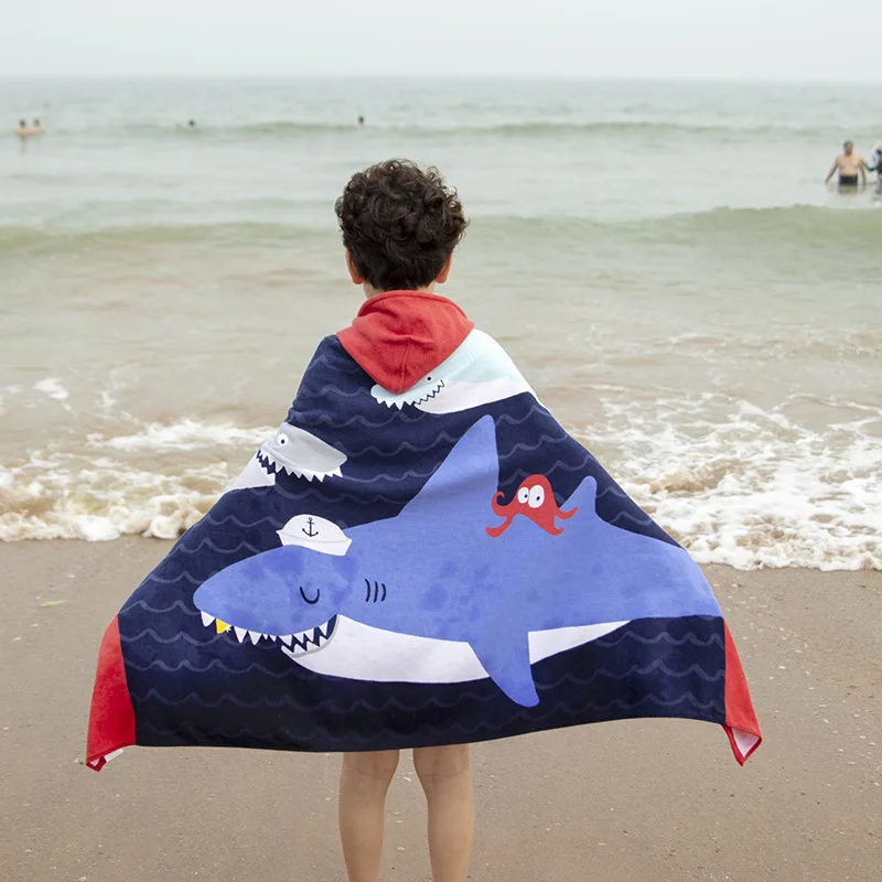 Cartoon Beach Towel European and American Style Children's Bath Towel Hooded Bathrobe Cloak Newborn Wrap Towel Kids Sleepwear
Cartoon Beach Towel European and American Style Children's Bath Towel Hooded Bathrobe Cloak Newborn Wrap Towel Kids Sleepwear