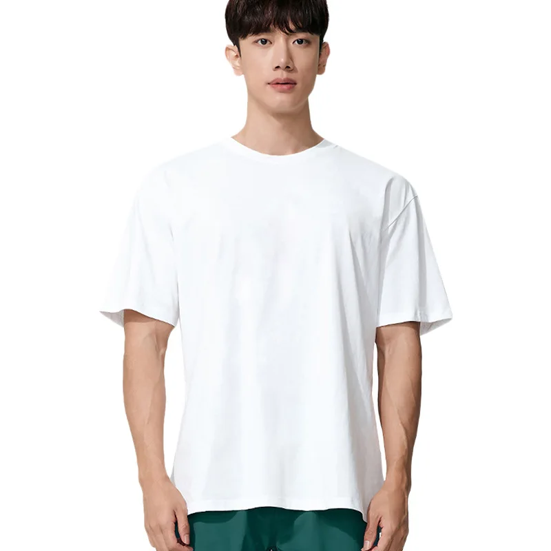 Мужская футболка, летняя мужская однотонная свободная футболка с коротким рукавом и круглым вырезом, Мужская простая и универсальная Повседневная Спортивная футболка
Мужская футболка, летняя мужская однотонная свободная футболка с коротким рукавом и круглым вырезом, Мужская простая и универсальная Повседневная Спортивная футболка