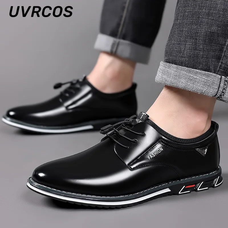 Men Leather Shoes Men Casual Shoes Low Top Solid Color Low Top Round Bottom Low Heel Men Shoes Fashion PU Oxford Shoes
Men Leather Shoes Men Casual Shoes Low Top Solid Color Low Top Round Bottom Low Heel Men Shoes Fashion PU Oxford Shoes