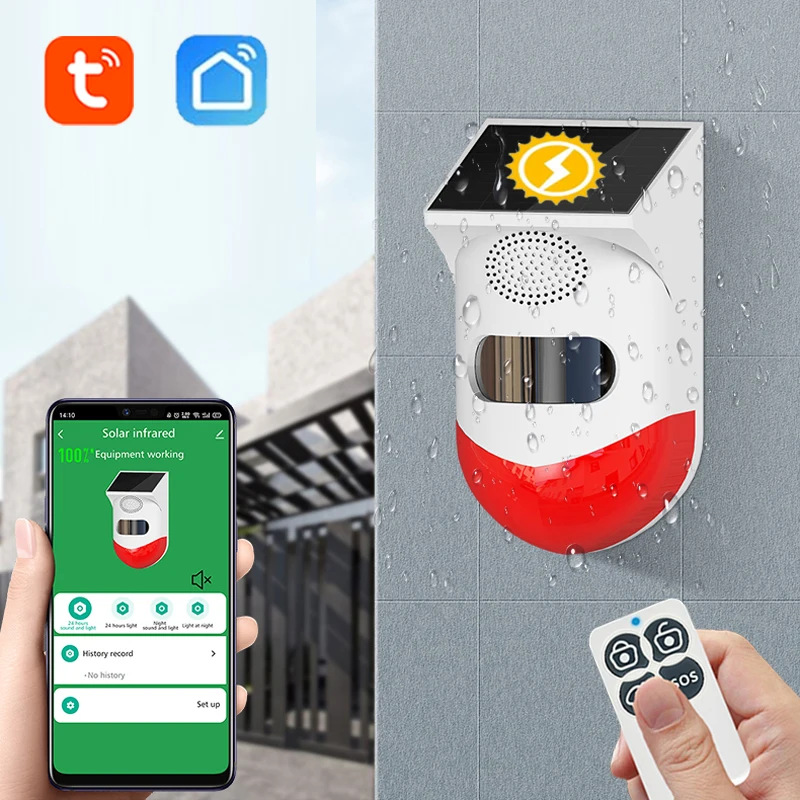 Tuya Motion Sensor Smartlife Outdoor Farm Garden Solar Charge PIR Sensor Security Sound Light Alarm Movement Detector Smart Wifi
Tuya Motion Sensor Smartlife Outdoor Farm Garden Solar Charge PIR Sensor Security Sound Light Alarm Movement Detector Smart Wifi