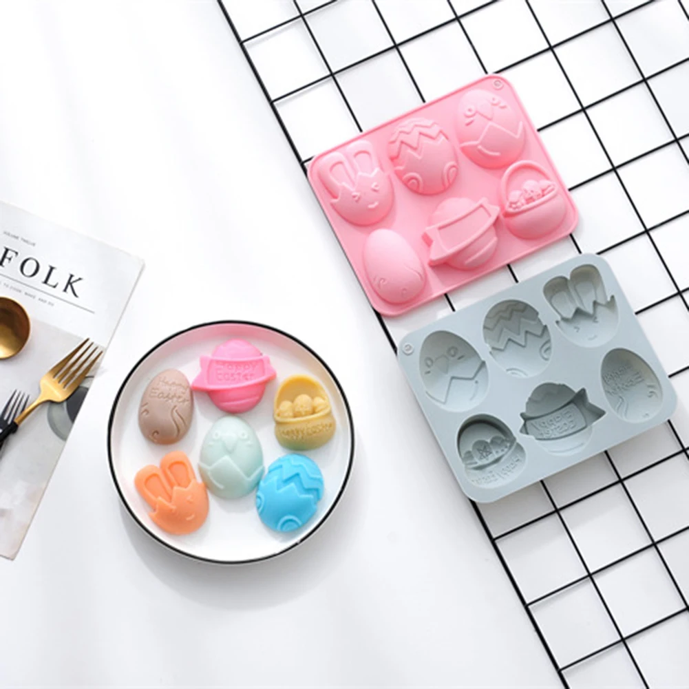 1pc Silicone Baking Molds 6 Cells Easter Bunny Egg Shape Design Soap Chocolate Mousse Cake Pudding DIY Moulds Decoration Kit
1pc Silicone Baking Molds 6 Cells Easter Bunny Egg Shape Design Soap Chocolate Mousse Cake Pudding DIY Moulds Decoration Kit