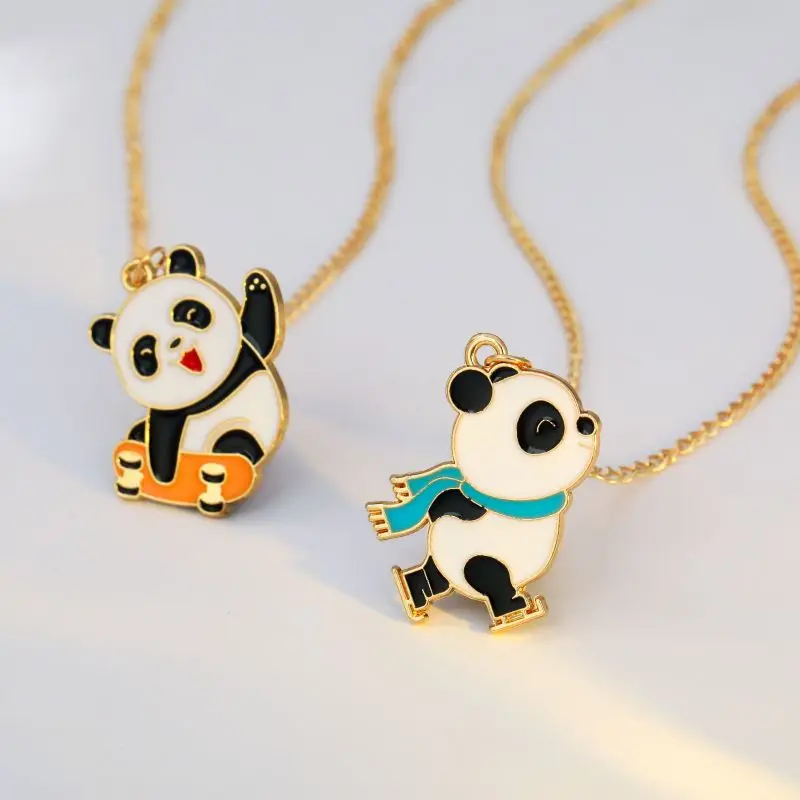 DIY Fashion Panda Pendant Necklace For Women Cartoon Animal Bear Jewelry Cute Anime Kawaii Chain Collar Children's Birthday Gift
DIY Fashion Panda Pendant Necklace For Women Cartoon Animal Bear Jewelry Cute Anime Kawaii Chain Collar Children's Birthday Gift