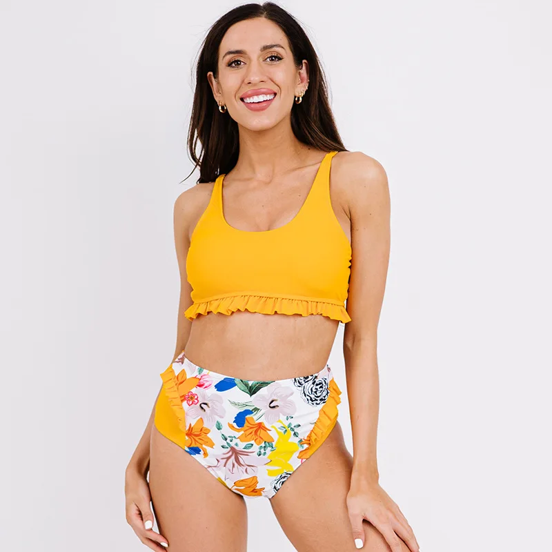 2 Piece Set Swimming Suit for Women 2022 Fashion Ruffles Tops Print Cute Bikinis High Waist Swimwear Bathing Suit
2 Piece Set Swimming Suit for Women 2022 Fashion Ruffles Tops Print Cute Bikinis High Waist Swimwear Bathing Suit
