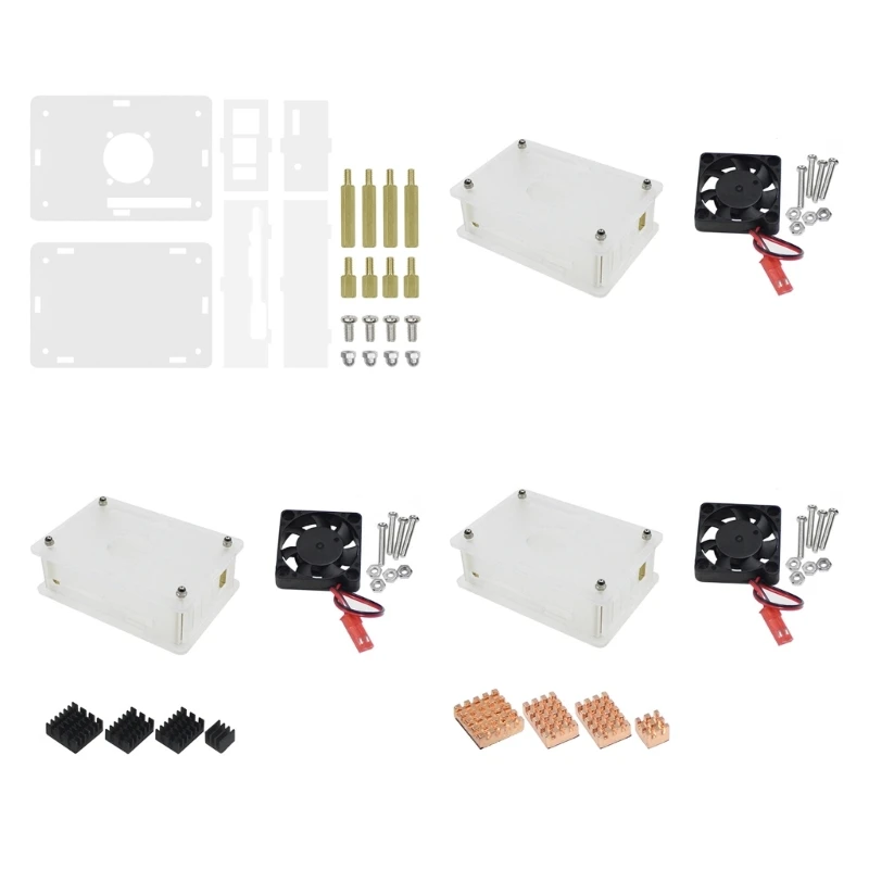 Durable Acrylic Heatsink Fan for Orange pi 5/5B Development Board Enclosure Shells Accurate Opening Ports N58E
Durable Acrylic Heatsink Fan for Orange pi 5/5B Development Board Enclosure Shells Accurate Opening Ports N58E