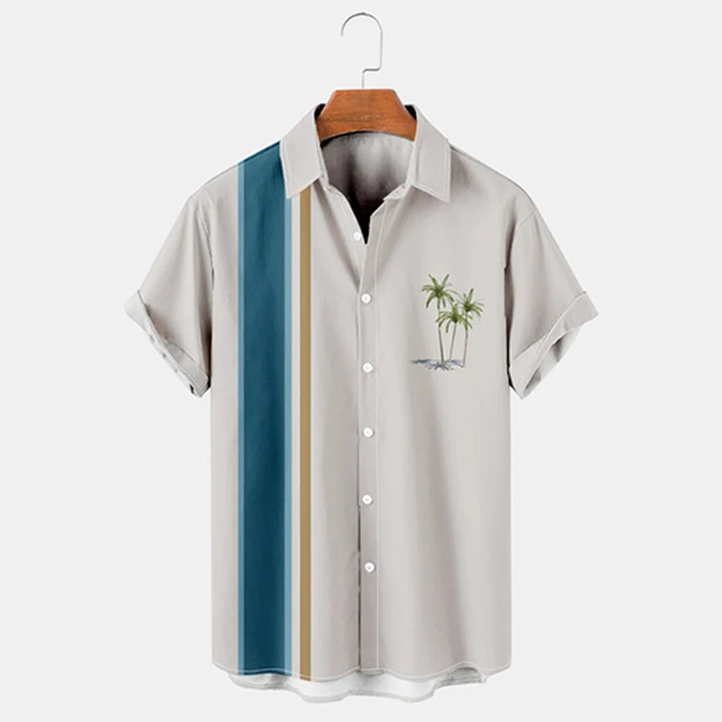 Men Fashion Casual Stripe Shirt , Men Loose Large Size Casual Polyester Shirt , Men Short Sleeve Lapel Shirt Tops .
Men Fashion Casual Stripe Shirt , Men Loose Large Size Casual Polyester Shirt , Men Short Sleeve Lapel Shirt Tops .