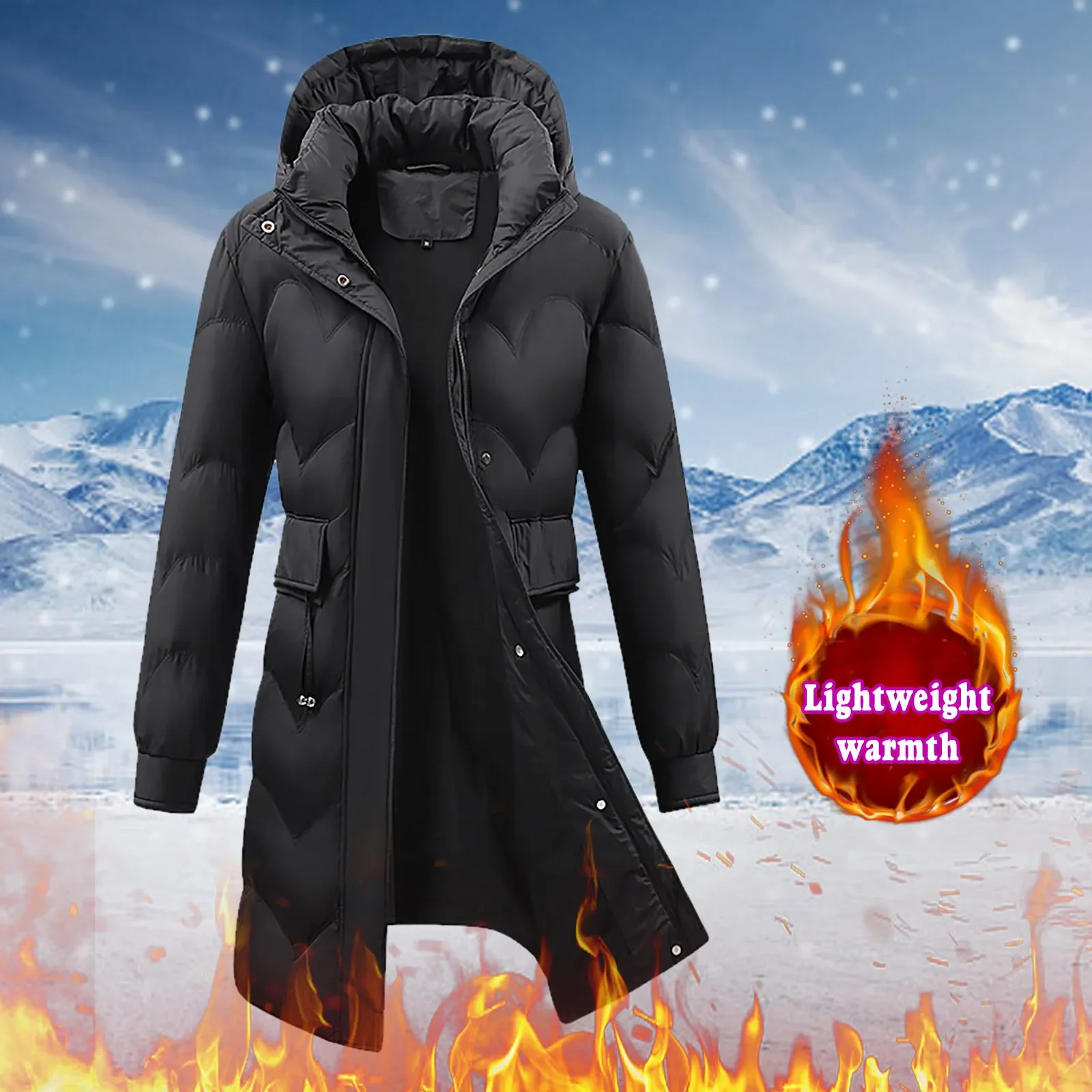 Женский пуховик с длинными рукавами, стеганый пуховик с капюшоном и карманами, зима 2021
Женский пуховик с длинными рукавами, стеганый пуховик с капюшоном и карманами, зима 2021