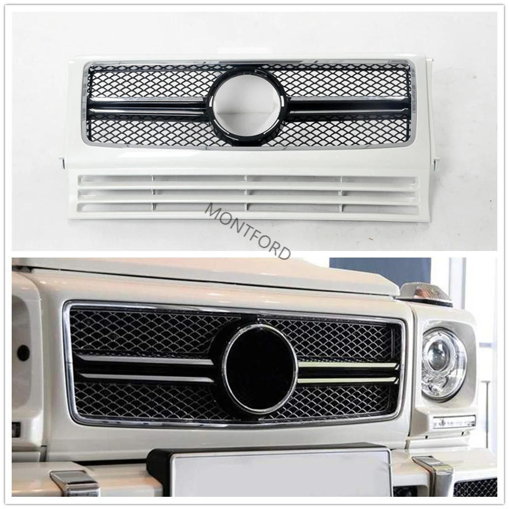 Белая верхняя решетка гриля для Mercedes-Benz G Class W463 G63 G550 G500 G350 AMG Look, автомобильные гоночные решетки
Белая верхняя решетка гриля для Mercedes-Benz G Class W463 G63 G550 G500 G350 AMG Look, автомобильные гоночные решетки