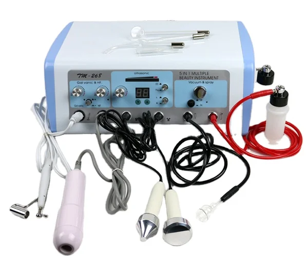 5 in 1 facial Beauty Instrument blackhead remover high frequency ultrasonic cleaner Face Lift Machine TM-268
5 in 1 facial Beauty Instrument blackhead remover high frequency ultrasonic cleaner Face Lift Machine TM-268
