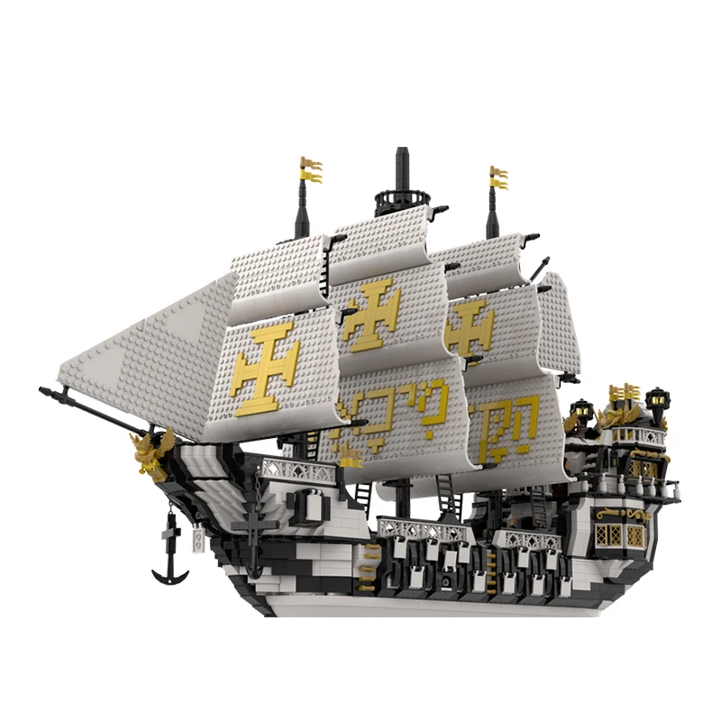 NEW 4363PCS MOC European Medieval St Michael's Galleon sailing ship DIY creative ideas warship child Toy Gift building blocks
NEW 4363PCS MOC European Medieval St Michael's Galleon sailing ship DIY creative ideas warship child Toy Gift building blocks