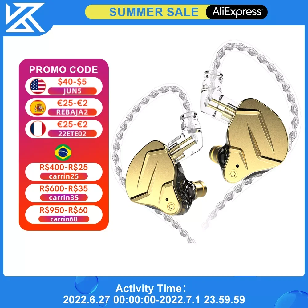 KZ ZSN Pro X Metal Earphones 1BA+1DD Hybrid Technology HIFI Earbuds In Ear Monitor Headphone Sport Noise Cancelling Headset
KZ ZSN Pro X Metal Earphones 1BA+1DD Hybrid Technology HIFI Earbuds In Ear Monitor Headphone Sport Noise Cancelling Headset
