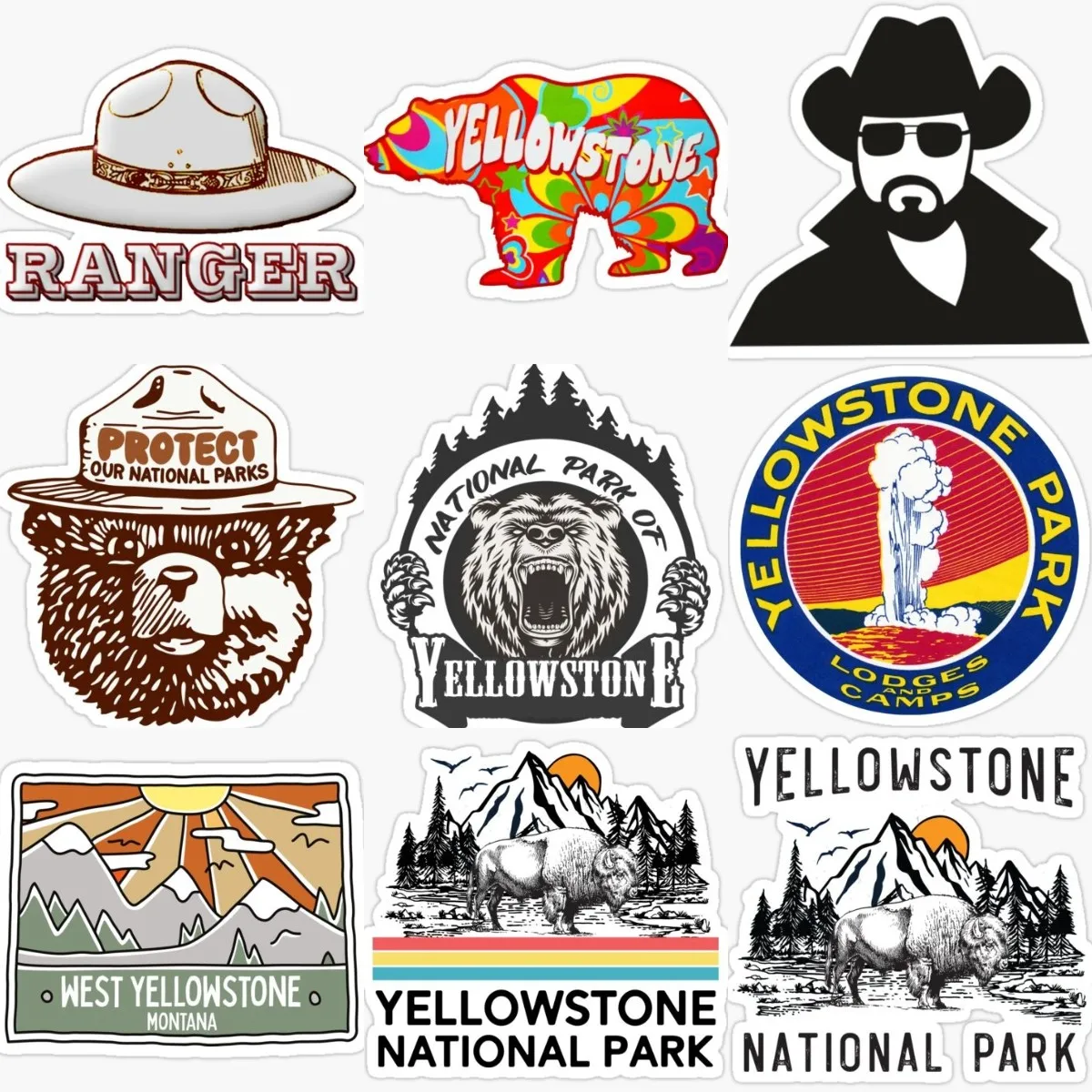 Yellowstone Park Creative Sticker Wall Room Truck Motorcycle Car Window Glass Bicycle Van Helmet Camper Off-road PVC Decal
Yellowstone Park Creative Sticker Wall Room Truck Motorcycle Car Window Glass Bicycle Van Helmet Camper Off-road PVC Decal
