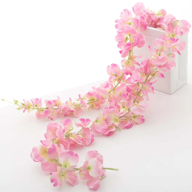 120cm Artificial Flower Rattan Wedding Romantic Scene Decoration Arches Long Vines Home Party Decoration Supplies Fake Plants
120cm Artificial Flower Rattan Wedding Romantic Scene Decoration Arches Long Vines Home Party Decoration Supplies Fake Plants