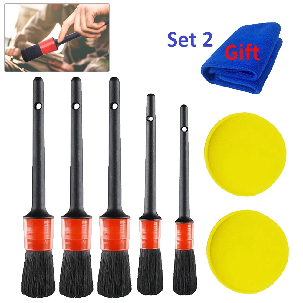 17/10/8pcs Car Detailing Brush Kit Clean Set Car Cleaning Tools Grooming Brush Kits Boar Hair Vehicles Car Detailing Brush Kit
17/10/8pcs Car Detailing Brush Kit Clean Set Car Cleaning Tools Grooming Brush Kits Boar Hair Vehicles Car Detailing Brush Kit
