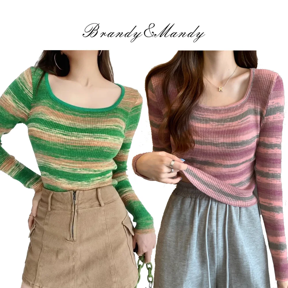 Brandy Mandy Knitted T-shirts Sweaters Women Sweater Autumn Summer Square Neck Long Sleev Sweater Pullover Brandy Girl Sweaters
Brandy Mandy Knitted T-shirts Sweaters Women Sweater Autumn Summer Square Neck Long Sleev Sweater Pullover Brandy Girl Sweaters
