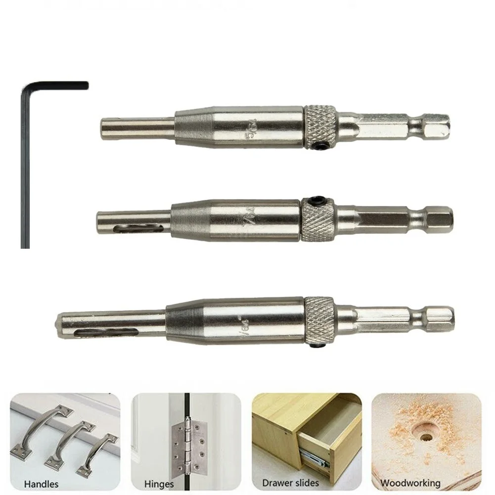 3 PCS Self Centering Hinge Hardware Drill Bit Set 5/64 7/64 9/64 HSS Wood Tool Hole Saw Cabinet Tool Set
3 PCS Self Centering Hinge Hardware Drill Bit Set 5/64 7/64 9/64 HSS Wood Tool Hole Saw Cabinet Tool Set