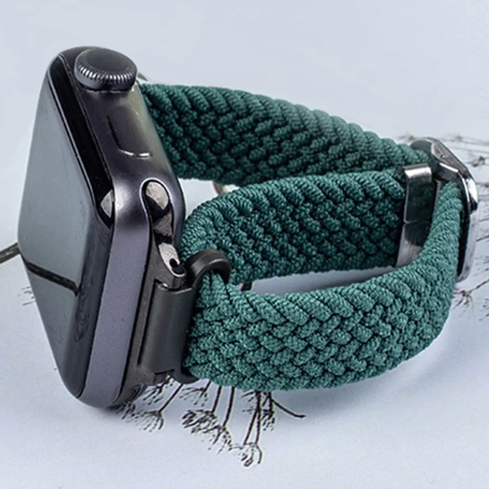 Nylon Strap for Apple Watch Band Series 7 41mm 45mm 44mm 40mm 42mm 38mm Men Women Adjustable Braided Bracelet IWatch 6 5 4 SE 3
Nylon Strap for Apple Watch Band Series 7 41mm 45mm 44mm 40mm 42mm 38mm Men Women Adjustable Braided Bracelet IWatch 6 5 4 SE 3