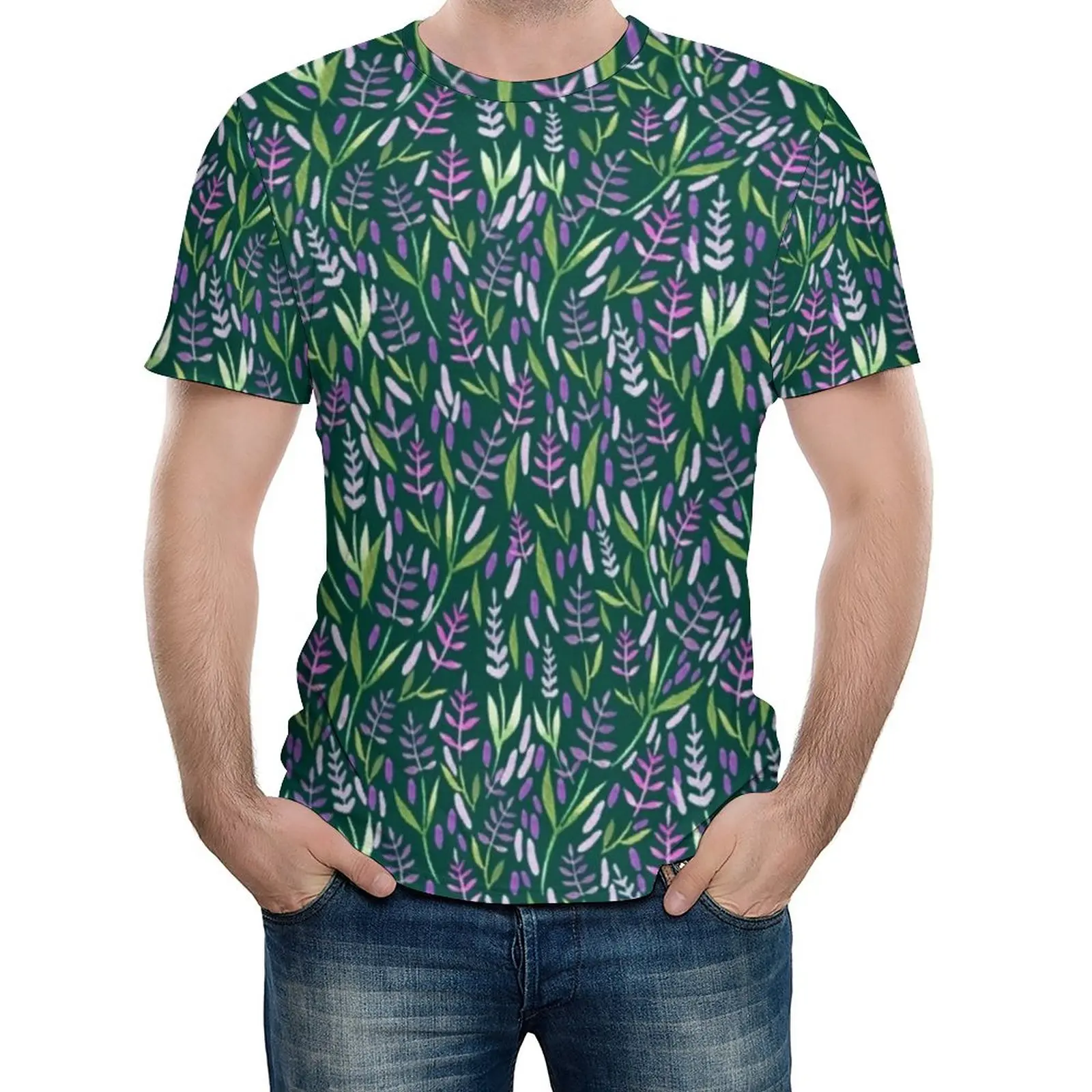 Purple And Pink Lavender T-Shirt Green Leaves Retro T Shirts Short Sleeve Design Tshirt Wholesale Summer Funny Oversize Top Tees
Purple And Pink Lavender T-Shirt Green Leaves Retro T Shirts Short Sleeve Design Tshirt Wholesale Summer Funny Oversize Top Tees