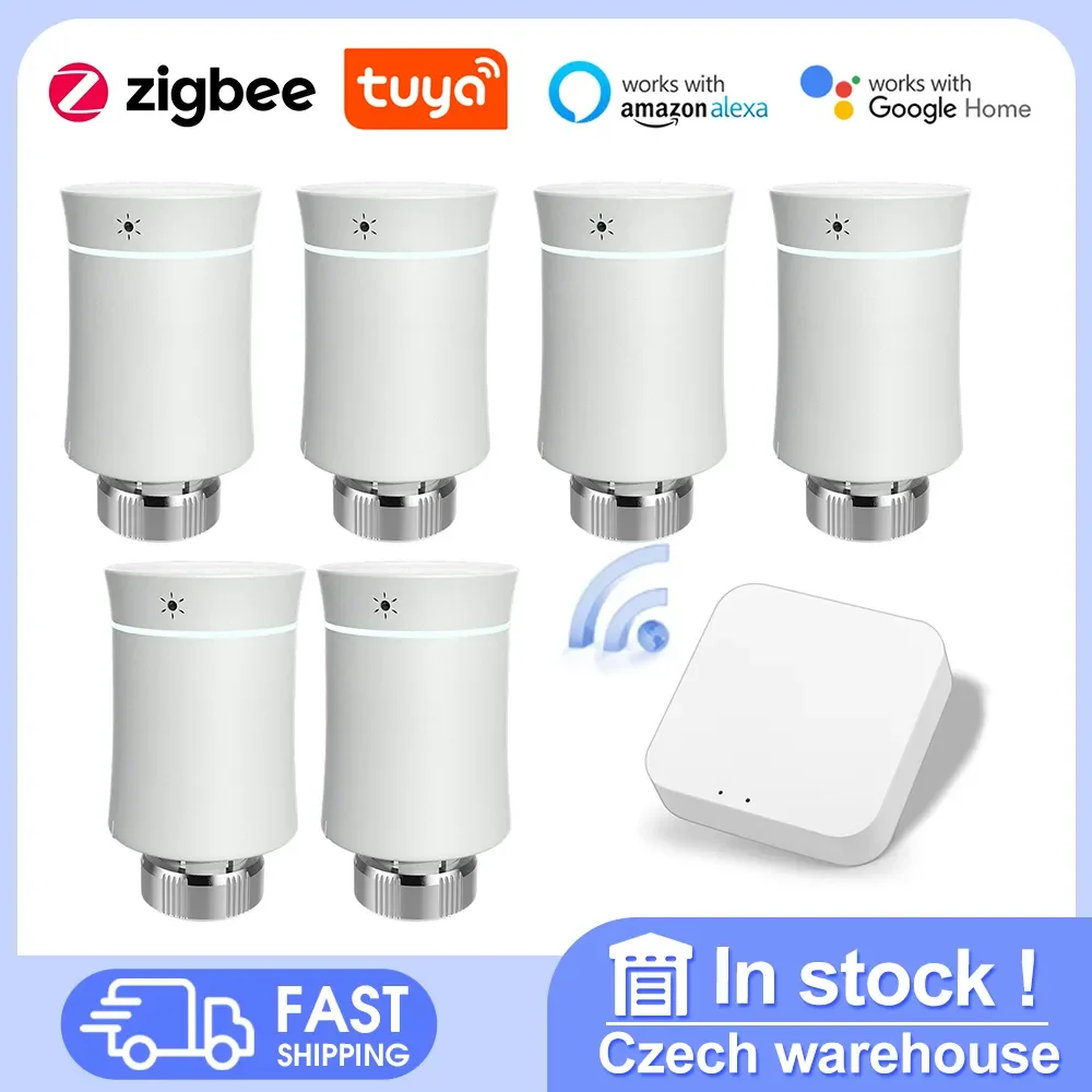 Термостат-радиатор Zigbee, термостатический клапан для умного дома, совместим с Alexa Google Home
Термостат-радиатор Zigbee, термостатический клапан для умного дома, совместим с Alexa Google Home