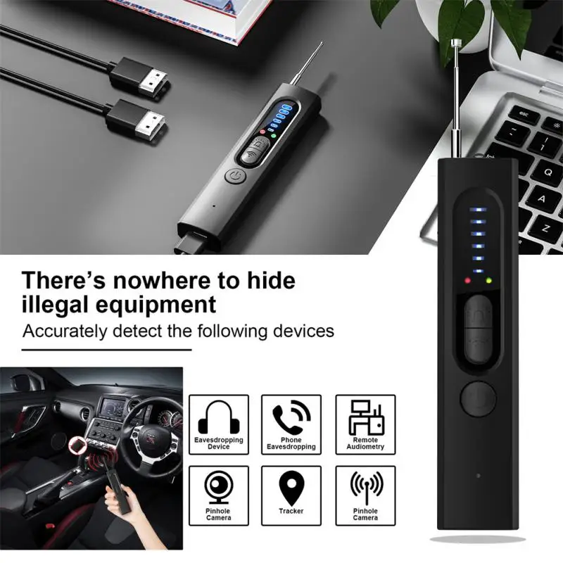 Hidden Camera Detector - Anti Spy / Bug / Listening Device / GPS Tracker / Detectors - Bug Sweeper - RF Wireless Signal Scanner
Hidden Camera Detector - Anti Spy / Bug / Listening Device / GPS Tracker / Detectors - Bug Sweeper - RF Wireless Signal Scanner
