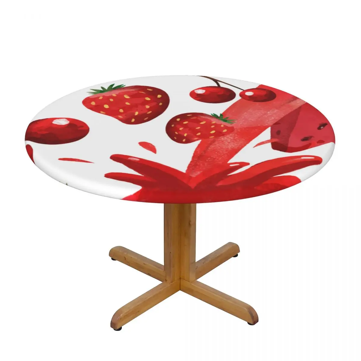 1Pc Waterproof Tablecloths Round Elastic Tablecloth Juice With Watermelon Cherry Strawberry Table Cloth Cover Coffee Table Pad
1Pc Waterproof Tablecloths Round Elastic Tablecloth Juice With Watermelon Cherry Strawberry Table Cloth Cover Coffee Table Pad
