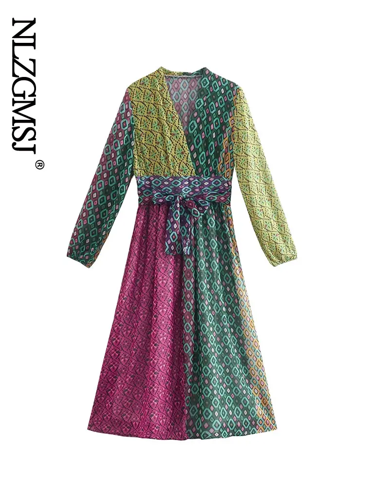 Nlzgmsj 2022 Elegant Dress For Women V Neck Long Sleeve High Waist Print Midi Dresses Female Fashion Dress
Nlzgmsj 2022 Elegant Dress For Women V Neck Long Sleeve High Waist Print Midi Dresses Female Fashion Dress