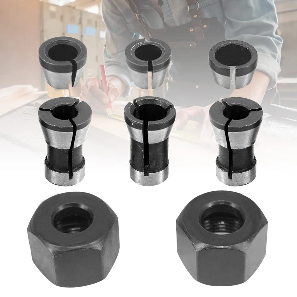 6Pcs/set Collet Chuck High Precision Adapter Engraving Trimming Machine Chucks Trimmer Electric Router Bit Milling Cutter
6Pcs/set Collet Chuck High Precision Adapter Engraving Trimming Machine Chucks Trimmer Electric Router Bit Milling Cutter
