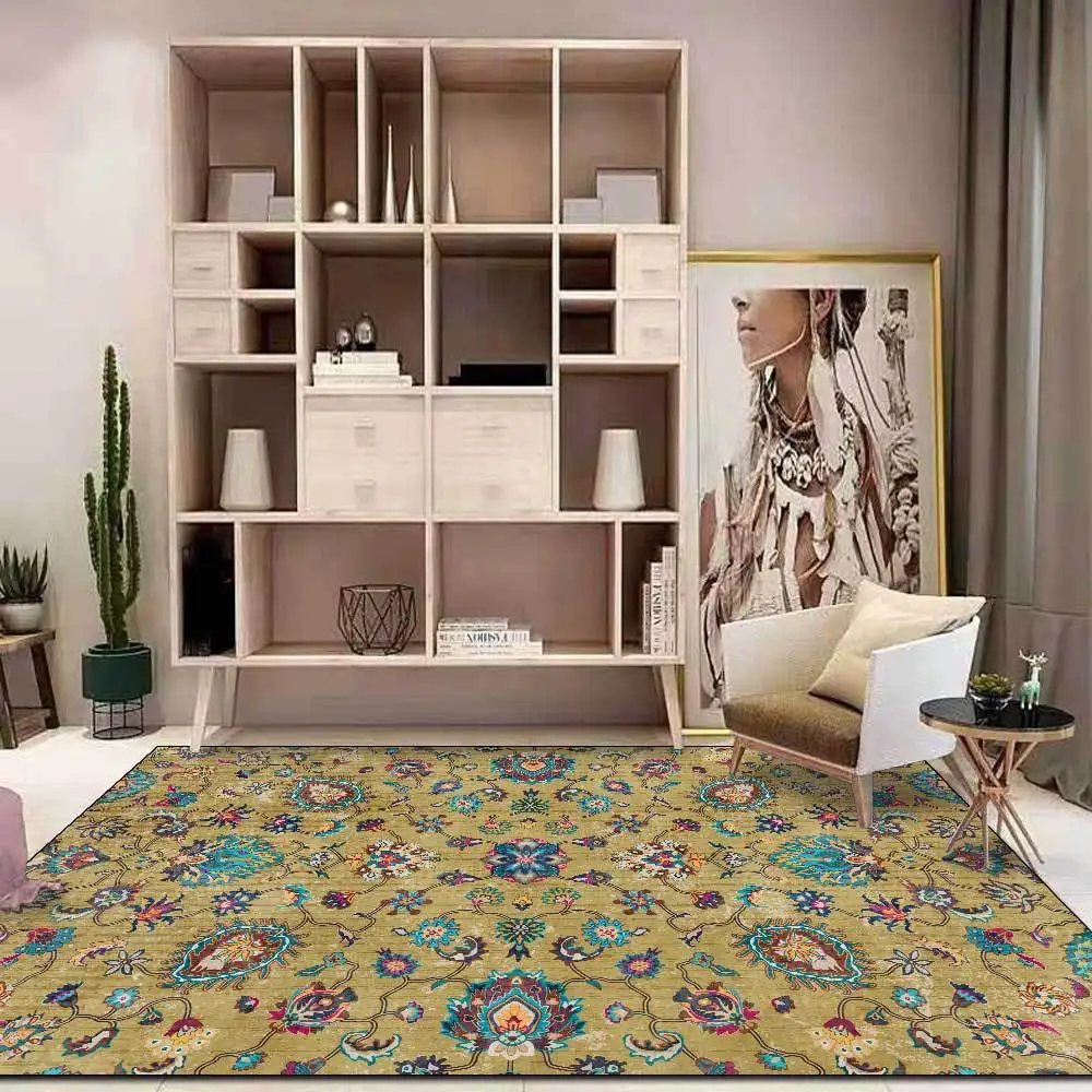 European-Style Vintage Rug Geometric Green Ethnic-Style Living Room Bedroom Carpet Bed Blanket Bathroom Kitchen Floor Mat
European-Style Vintage Rug Geometric Green Ethnic-Style Living Room Bedroom Carpet Bed Blanket Bathroom Kitchen Floor Mat