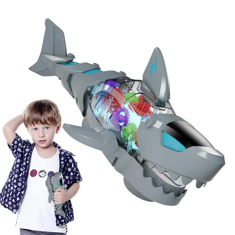 Mechanical Shark Toy Motor Gear Big Fish For Toddlers Long Realistic Sensory Shark Toy With Movable Joint And Simulation Sound
Mechanical Shark Toy Motor Gear Big Fish For Toddlers Long Realistic Sensory Shark Toy With Movable Joint And Simulation Sound