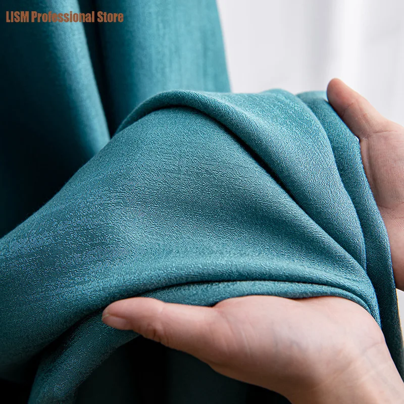 Jacquard blackout Curtains for Living room bedroom solid color shade curtain cloth high-grade noise reduction Simple Japanese
Jacquard blackout Curtains for Living room bedroom solid color shade curtain cloth high-grade noise reduction Simple Japanese