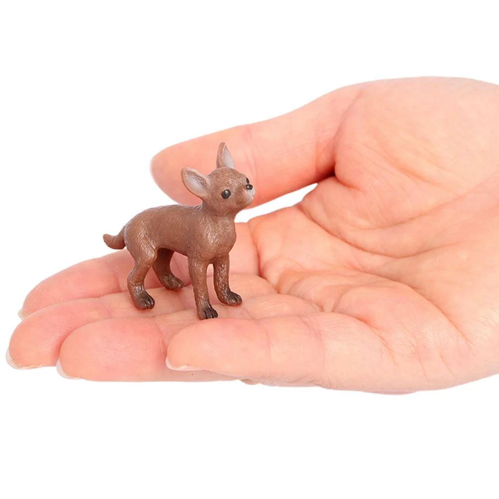 2 Pcs Chihuahua Model Playing Tabletop Dog Ornament Mini Toys Kids Decorative Ornaments Adornment Cognitive Animal Figurines
2 Pcs Chihuahua Model Playing Tabletop Dog Ornament Mini Toys Kids Decorative Ornaments Adornment Cognitive Animal Figurines