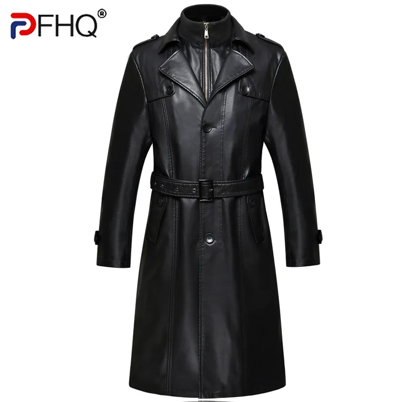 PFHQ Autumn Winter 2023 Stylish Plush Knee-length Leather Long Coat Jacket Business Casual Elegant PU Trendy Trench High Quality
PFHQ Autumn Winter 2023 Stylish Plush Knee-length Leather Long Coat Jacket Business Casual Elegant PU Trendy Trench High Quality
