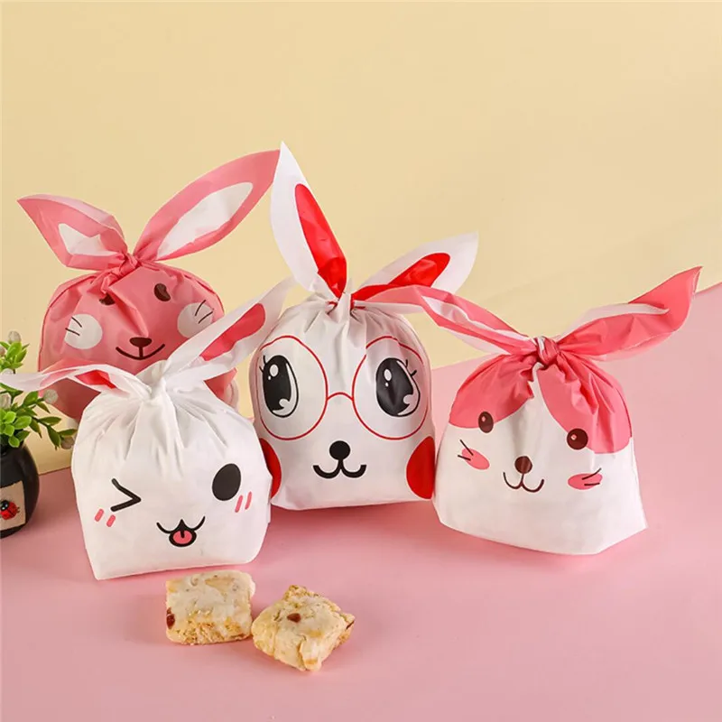 50pcs/lot Cute Rabbit Ear Bags Cookie Plastic Bags Candy Gift Bags For Biscuits Snack Baking Package And Event Party Supplies
50pcs/lot Cute Rabbit Ear Bags Cookie Plastic Bags Candy Gift Bags For Biscuits Snack Baking Package And Event Party Supplies