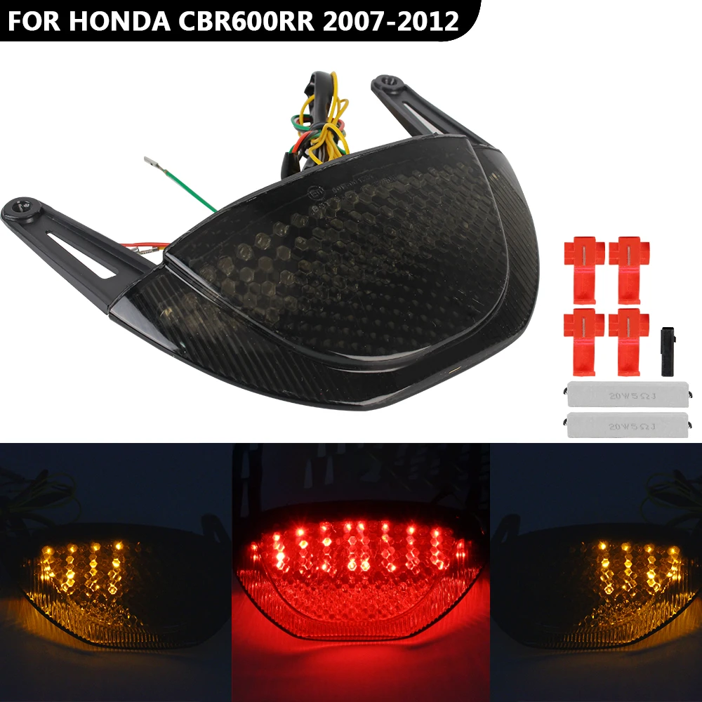 Тормозной светильник мотоцикла для Honda CBR600RR 2007-2012 Модифицированная задняя фара светильник LED поворотники указатель поворота Светильник Зап...
Тормозной светильник мотоцикла для Honda CBR600RR 2007-2012 Модифицированная задняя фара светильник LED поворотники указатель поворота Светильник Зап...