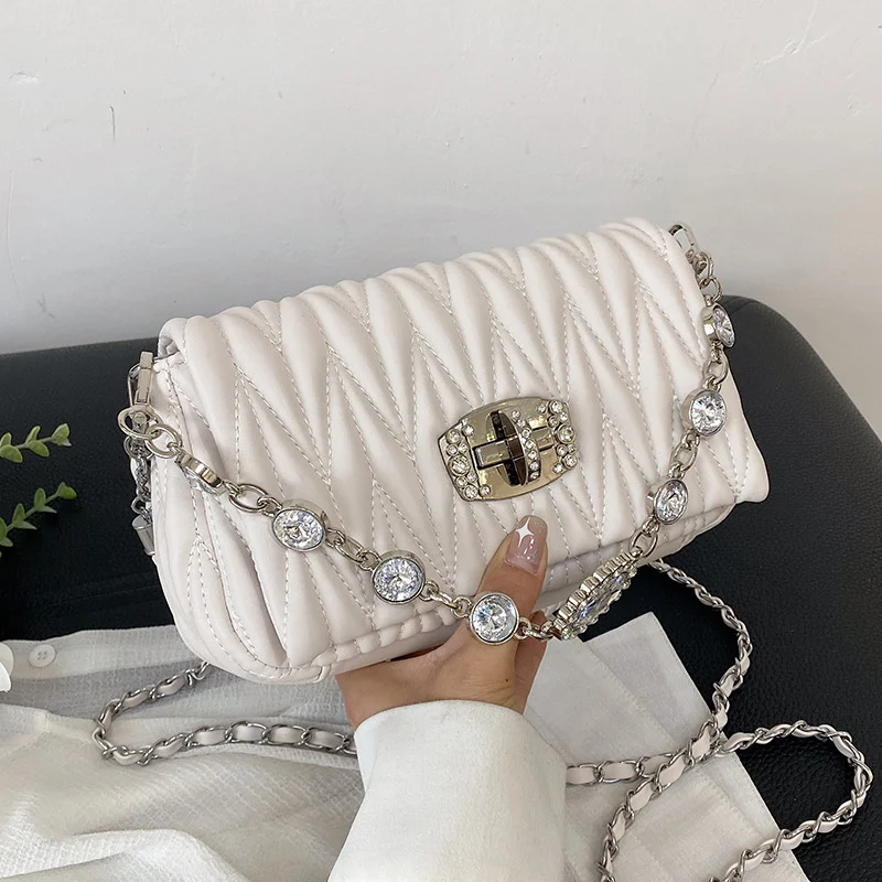 Diamond Ringer Lattice Chain Women's Shoulder Bag 2023 New Fashion Crossbody Bag for Women Sachet Ins Small Bag
Diamond Ringer Lattice Chain Women's Shoulder Bag 2023 New Fashion Crossbody Bag for Women Sachet Ins Small Bag