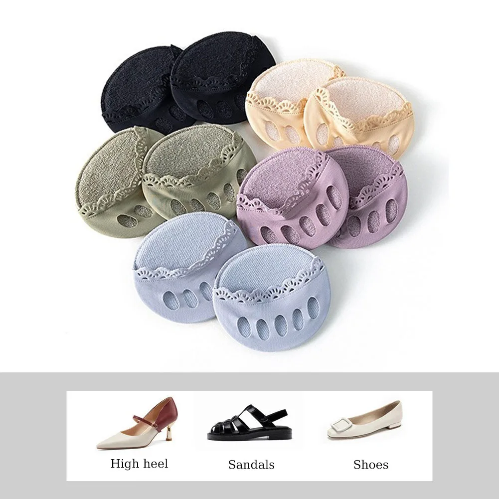 New 1Pair Five Toes Forefoot Pads for Women High Heels Half Insoles Invisible Foot Pain Care Absorbs Shock Socks Toe Pad Inserts 
New 1Pair Five Toes Forefoot Pads for Women High Heels Half Insoles Invisible Foot Pain Care Absorbs Shock Socks Toe Pad Inserts