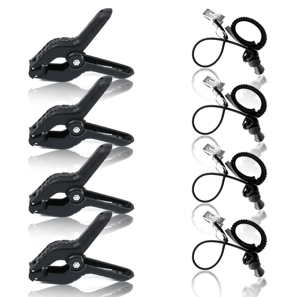 4Pcs Photography Spring Clips And Side Clamps Fixed Backdrop Muslin & Green Screen For Background Stand
4Pcs Photography Spring Clips And Side Clamps Fixed Backdrop Muslin & Green Screen For Background Stand