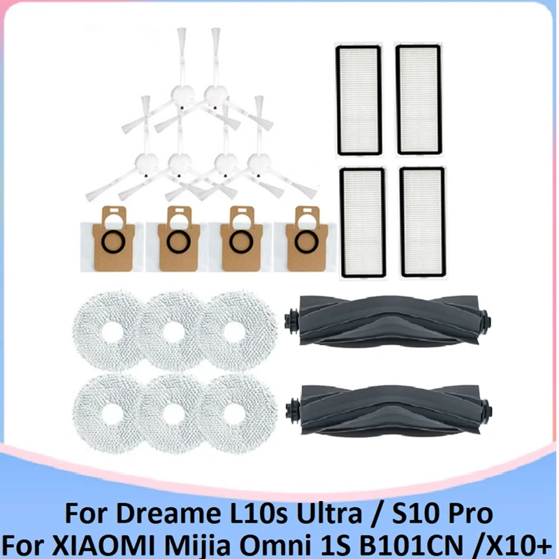 22PCS Accessories For Dreame L10S Ultra / S10 Pro Vacuum Cleaner For XIAOMI Mijia Omni 1S B101CN Robot X10+ Robot
22PCS Accessories For Dreame L10S Ultra / S10 Pro Vacuum Cleaner For XIAOMI Mijia Omni 1S B101CN Robot X10+ Robot