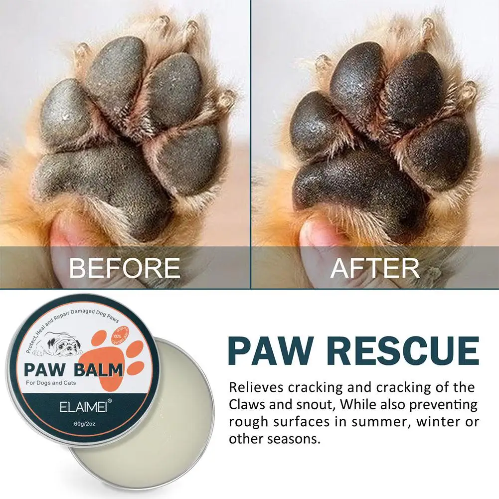60g Pet Paw Care Cream Healthy Pet Paw Balm Pet Foot Care Pad Protection Dog Balm Paws Cat Care Balm Protector Wax Foot Oil E4L2
60g Pet Paw Care Cream Healthy Pet Paw Balm Pet Foot Care Pad Protection Dog Balm Paws Cat Care Balm Protector Wax Foot Oil E4L2